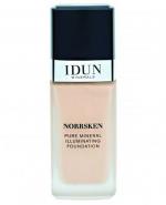 IDUN Minerals Norrsken Pure Mineral Illuminating Foundation Rozświetlający Podkład Mineralny w Płynie 206 Freja - 30 ml