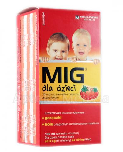MIG Zawiesina doustna dla dzieci 20 mg - 100 ml - Apteka internetowa Melissa