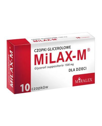  Milax-M czopki glicerolowe dla dzieci 1500 mg, 10 sztuk - Apteka internetowa Melissa  