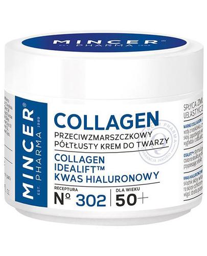 Mincer Collagen Pharma N° 302 Przeciwzmarszczkowy półtłusty krem do twarzy 50+ - 50 ml - cena ,opinie, wskazania - Apteka internetowa Melissa