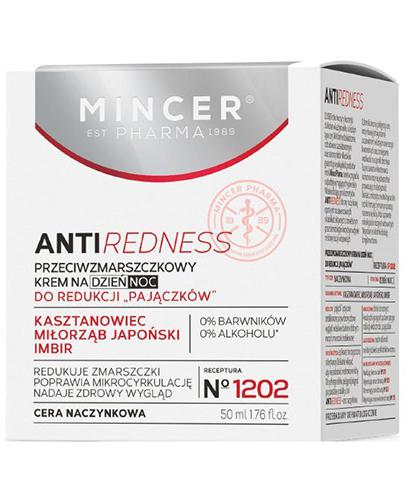  Mincer Pharma Anti Redness N°1202 Przeciwzmarszczkowy krem na dzień i na noc do redukcji ''pajączków'' - 50 ml - cena, opinie, wskazania - Apteka internetowa Melissa  