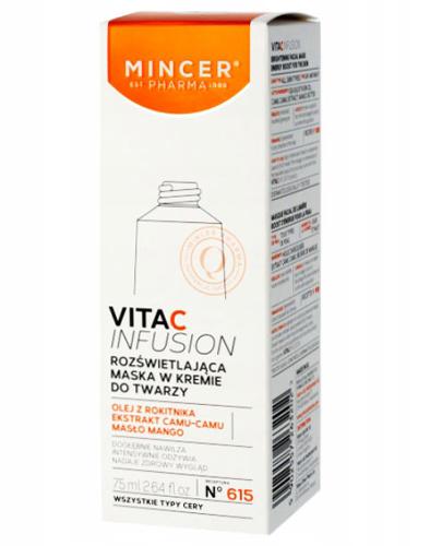  Mincer Pharma Vita C Infusion N°615 Rozświetlająca maska w kremie do twarzy - 75 ml - cena, opinie, stosowanie - Apteka internetowa Melissa  