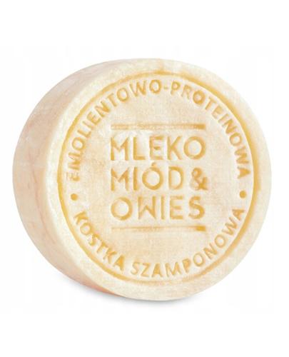 Ministerstwo Dobrego Mydła Emolientowo-Proteinowy szampon w kostce Mleko Miód Owies - 85 g - cena, opinie, właściwości - Apteka internetowa Melissa