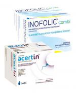 INOFOLIC COMBI  - 60 kaps. Wsparcie w okresie planowania powiększenia rodziny. + ACERTIN - 60 sasz.
