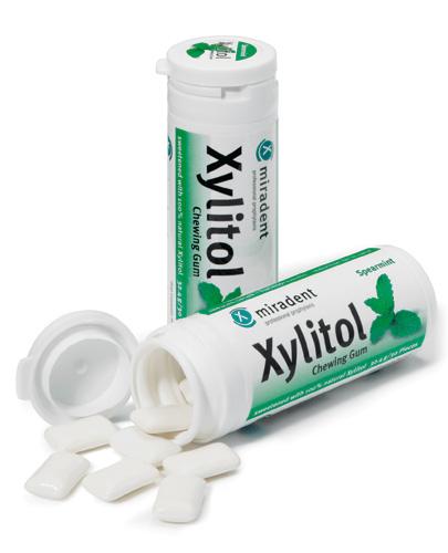 MIRADENT Xylitol Guma do żucia mięta kędzierzawa,30 szt., cena, opinie, właściwości 