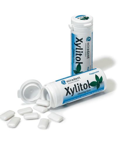 MIRADENT Xylitol Guma do żucia mięta pieprzowa,30 szt., cena, opinie, właściwości