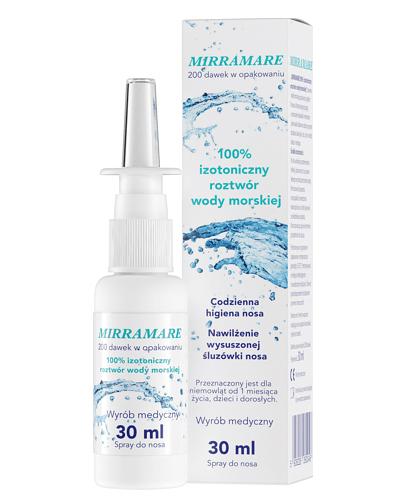 Mirramare 100% Izotoniczny roztwór wody morskiej, do higieny nosa, 30 ml