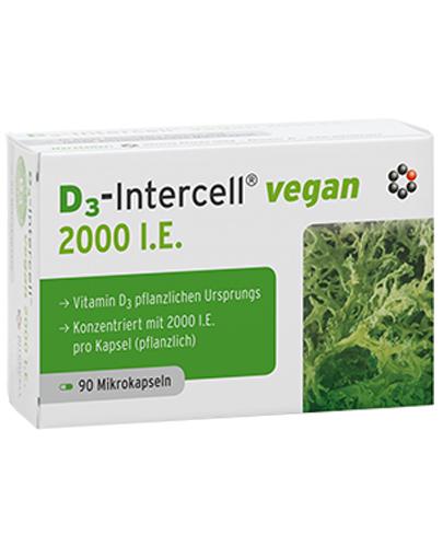  Mitopharma D3-Intercell vegan 2000 I.E - 90 kaps. - cena, opinie, dawkowanie - Apteka internetowa Melissa  
