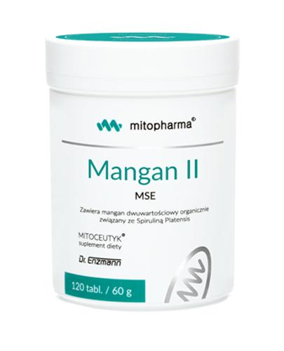  Mitopharma Mangan II MSE - 120 tabl. - cena, opinie, dawkowanie - Apteka internetowa Melissa  