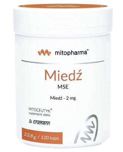  Mitopharma Miedź MSE - 120 kaps. - cena, opinie, właściwości - Apteka internetowa Melissa  