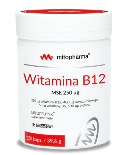  Mitopharma Witamina B12 MSE 250 ug - 120 kaps. - cena, opinie, stosowanie - Apteka internetowa Melissa  