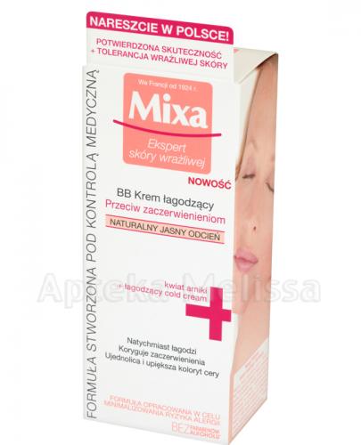  MIXA BB Krem łagodzący przeciw zaczerwienieniom - odcień naturalny jasny - 50 ml - Apteka internetowa Melissa  