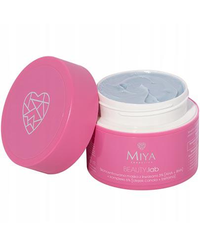  Miya Beauty.lab Skoncentrowana Maska z kwasami 3% AHA + BHA + kompleks łagodzący 6 %, 50 g, cena, opinie, skład - Apteka internetowa Melissa  