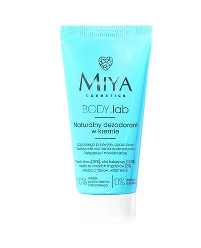  Miya Body.lab Naturalny Dezodorant w kremie, 30 ml, cena, opinie, skład - Apteka internetowa Melissa  