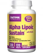  Jarrow Formulas  Alpha Lipoic Sustain with Biotin 300 mg - 120 tabl. - cena, opinie, dawkowanie