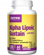  Jarrow Formulas Alpha Lipoic Sustain with Biotin 300 mg - 60 tabl. - cena, opinie, stosowanie
