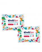 KINDII FUN Nawilżany papier toaletowy do skóry wrażliwej - 2 x 60 szt.