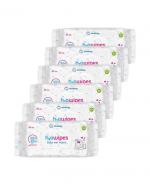 Lab4Baby H2O Wipes Chusteczki nawilżane dla dzieci, 6 x 60 szt., cena, opinie, właściwości