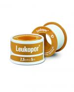  Leukopor® przylepiec w rolce, 2,5 cm x 5 m, 1 sztuka