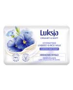 Luksja Creamy & Soft Len i Mleczko ryżowe Mydło w kostce - 90 g