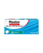  Maalox 400 mg + 400 mg, 20 tabletek do żucia lub ssania