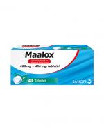  Maalox 400 mg + 400 mg, 40 tabletek do żucia lub ssania
