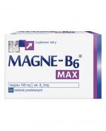  MAGNE - B6 MAX, 50 szt. Magnez, witamina B6 w tabletkach, cena, opinie, wskazania