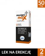  Maxigra Max 50 mg - 2 tabl. - cena, opinie, wskazania
