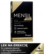  Mensil Max 50 mg, na erekcję, 4 tabletki