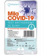 Milapharm Mila COVID-19 Szybki Test Antygenowy ze śliny, 1 szt.
