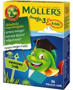  MOLLERS OMEGA-3 Rybki smak owocowy, 36 sztuk