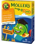  MOLLERS OMEGA-3 Rybki smak pomarańczowo-cytrynowy, 36 sztuk
