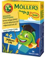  Mollers Omega-3 Rybki Żelki o smaku jabłkowym, 36 szt., cena, opinie, składniki