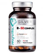  MYVITA SILVER Witamina B-50 Complex - 60 kaps. - układ nerwowy, odporność, metabolizm - cena, dawkowanie, opinie