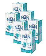 Nestle Nan Optipro 3 Mleko modyfikowane wzbogacone w witaminy i składniki mineralne dla dzieci po 1 roku życia, 6 x 650 g