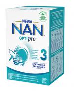  Nestle Nan Optipro 3 Mleko modyfikowane wzbogacone w witaminy i składniki mineralne dla dzieci po 1. roku życia, 650 g