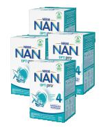  Nestle Nan Optipro 4 Mleko modyfikowane wzbogacone w witaminy i składniki mineralne dla dzieci po 2. roku życia, 4 x 650 g