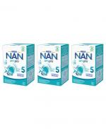  Nestle Nan Optipro 5 Mleko modyfikowane wzbogacone w witaminy i składniki mineralne dla dzieci po 2,5 roku życia, 3 x 650 g