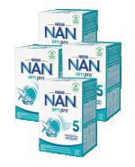 Nestle Nan Optipro 5 Mleko modyfikowane wzbogacone w witaminy i składniki mineralne dla dzieci po 2,5 roku życia, 4 x 650 g