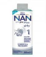 Nestle Nan Optipro Plus 1 HMO Mleko początkowe w płynie dla niemowląt od urodzenia, 200 ml