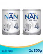  Nestle NAN OPTIPRO Plus 4 Mleko modyfikowane junior dla dzieci po 2 roku - 2 x 800 g (puszka)