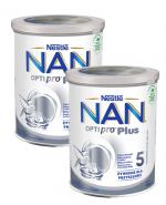  Nestle Nan OptiPro Plus 5 Produkt na bazie mleka dla małych dzieci po 2,5 roku życia, 2 x 800 g, cena, opinie, skład