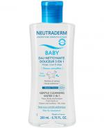  Neutraderm Baby Łagodna woda myjąca 3 w 1 Twarz, ciało i włosy, 200 ml
