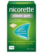  NICORETTE Classic 2 mg - 105 szt. Gumy do żucia na rzucanie palenia - cena, opinie, właściwości