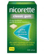  NICORETTE Classic 4mg - 105 szt. Gumy na rzucanie palenia - cena, opinie, wskazania