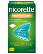  NICORETTE Fresh Fruit 4 mg, na rzucanie palenia, 105 sztuk