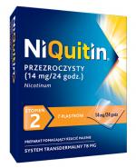  NIQUITIN 14 mg/24 h - 7 plast. na rzucenie palenia