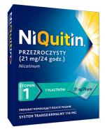  NIQUITIN 21 mg/24 h - 7 plast. na rzucenie palenia
