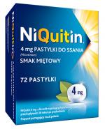  NIQUITIN Pastylki do ssania na rzucenie palenia o smaku miętowym 4 mg, 72 sztuki