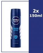  NIVEA MEN FRESH ACTIVE Antyperspirant 48h - 2 x 150 ml